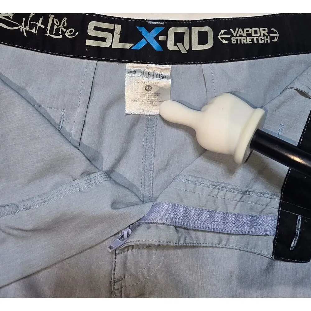 Salt Life Live Salty Light Blue Board Shorts SLX-QD Size 42 Mens Shorts - 75